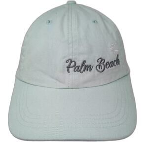 Paramount Baseball Cap Blue White M Palm Beach FL Embroidered Hat Slideback